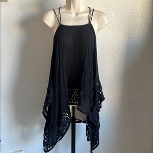 H&M Black Strappy Boho Top